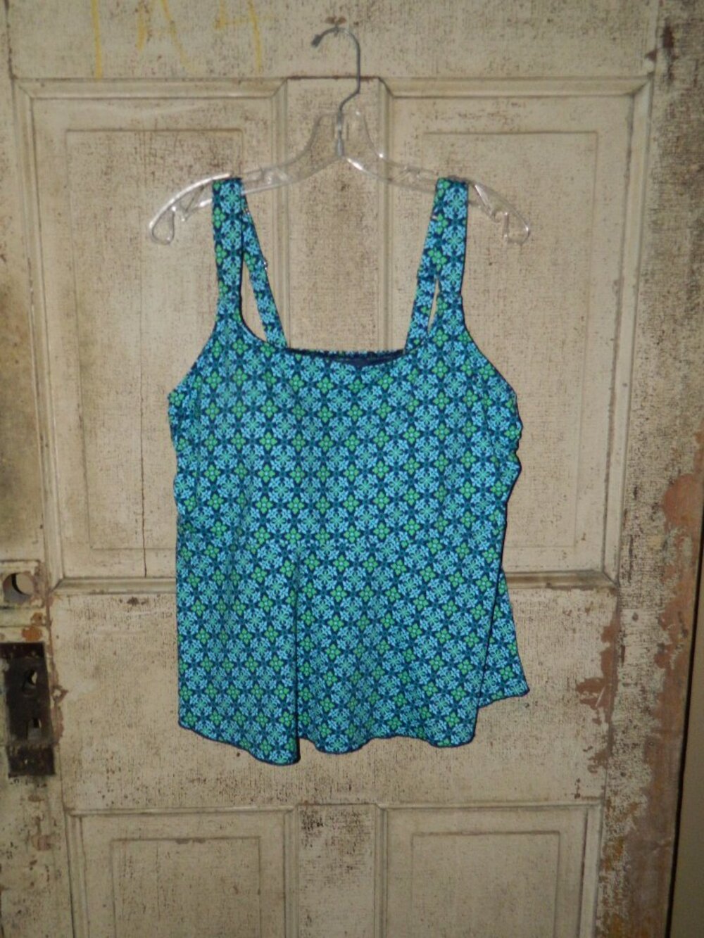 Lands' End Tankini Swim Top Sz 1X (G-4)
